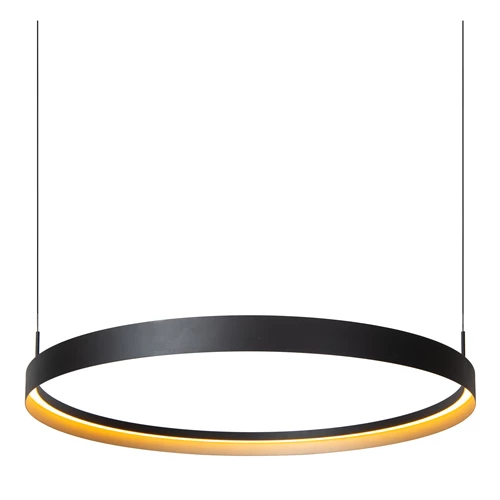 Lucide RADIANT - Pendant light - LED Dim. - CCT - 1x60W 2200K/3000K - Black - Vibes - detail 1